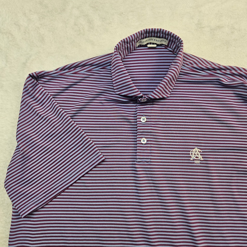 Holderness & Bourne x Glenn Arvin County Club Polo Shirt Men's L Performance
